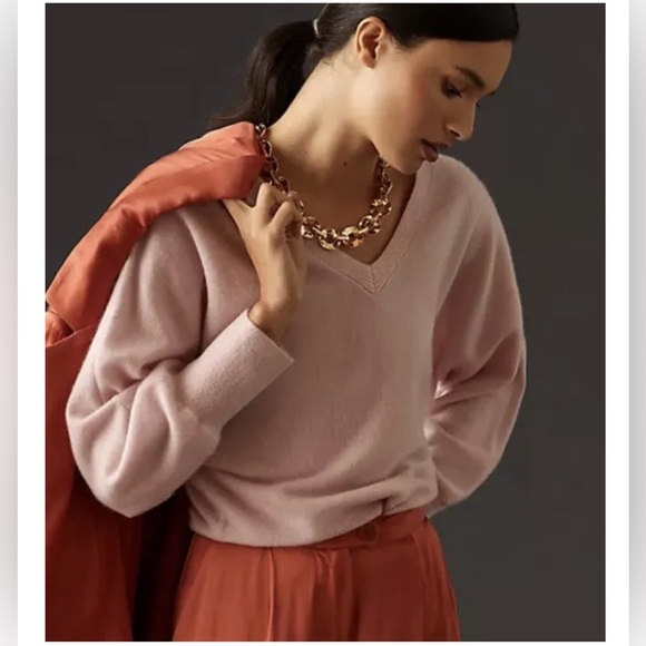 Anthroplogie large cashmere sweater - Picture 1 of 6